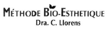 Imagen de METHODE BIO-ESTHETIQUE DRA. C. LLORENS