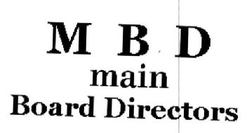 Imagen de MBD MAIN BOARD DIRECTORS