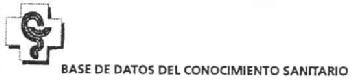 Imagen de BASE DE DATOS DEL CONOCIMIENTO SANITARIO