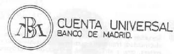 Imagen de BM CUENTA UNIVERSAL BANCO DE MADRID