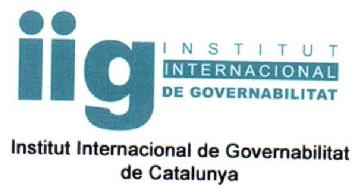 Imagen de IIG INSTITUT INTERNACIONAL DE GOVERNABILITAT INSTITUT INTERNACIONAL DE GOVERNABILITAT DE CATALUNYA