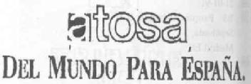 Imagen de ATOSA DEL MUNDO PARA ESPAÑA