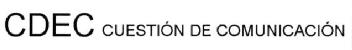 Imagen de CDEC CUESTION DE COMUNICACION
