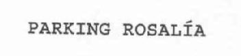 Imagen de PARKING ROSALIA
