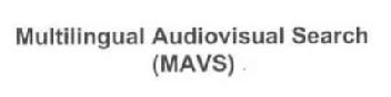 Imagen de MULTILINGUAL AUDIOVISUAL SEARCH (MAVS)