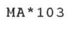 Imagen de MA*103