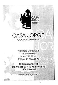 Imagen de CASA JORGE COCINA CATALANA
