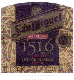 Imagen de SAN MIGUEL PREMIUM 1516