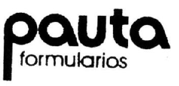 Imagen de PAUTA FORMULARIOS