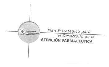 Imagen de PLAN ESTRATEGICO PARA EL DESARROLLO DE LA ATENCION FARMACEUTICA. CONSEJO GENERAL DE COLEGIOS OFICIALES DE FARMACEUTICOS