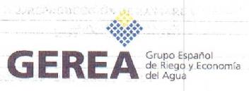 Imagen de GEREA GRUPO ESPAÑOL DE RIEGO Y ECONOMIA DEL AGUA