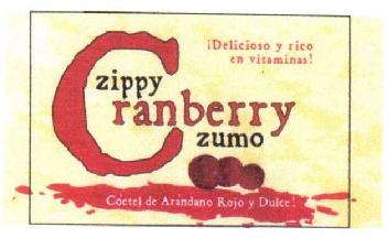 Imagen de ¡DELICIOSO Y RICO EN VITAMINAS! ZIPPY CRANBERRY ZUMO COCTEL DE ARANDANO ROJO Y DULCE!