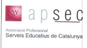 Imagen de APSEC ASSOCIACIO PROFESSIONAL SERVEIS EDUCATIUS DE CATALUNYA