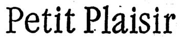 Imagen de PETIT PLAISIR