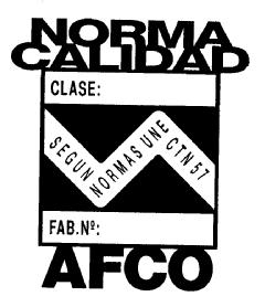 Imagen de NORMA CALIDAD SEGUN NORMAS UNE CTN57 AFCO