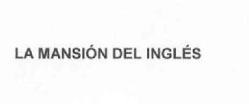 Imagen de LA MANSION DEL INGLES