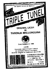 Imagen de TRIPLE TUNEL ORIGINAL LICOR DE TARONJA MALLORQUINA