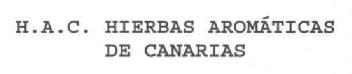 Imagen de H.A.C. HIERBAS AROMATICAS DE CANARIAS