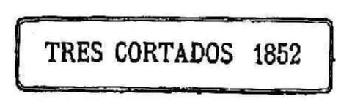 Imagen de TRES CORTADOS 1852