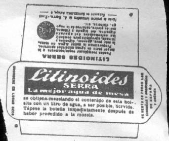 Imagen de LITINOIDES SERRA LA MEJOR AGUA DE MESA