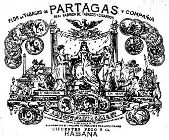 Imagen de FLOR DE TABACOS DE PARTAGAS Y COMPAÑIA REAL FABRICA DE TABACOS Y CIGARROS