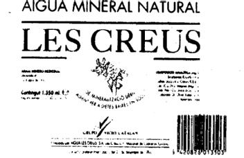 Imagen de AIGUA MINERAL NATURAL LES CREUS