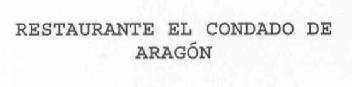 Imagen de RESTAURANTE EL CONDADO DE ARAGON