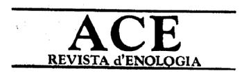 Imagen de ACE REVISTA D\'ENOLOGIA