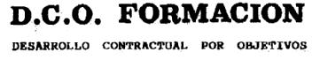 Imagen de D.C.O. FORMACION DESARROLLO CONTRACTUAL POR OBJETIVOS