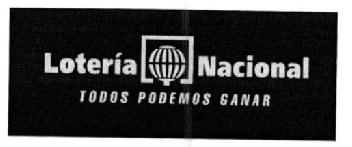 Imagen de LOTERIA NACIONAL TODOS PODEMOS GANAR