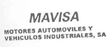 Imagen de MAVISA MOTORES AUTOMOVILES Y VEHICULOS INDUSTRIALES, SA