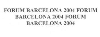 Imagen de FORUM BARCELONA 2004 FORUM BARCELONA 2004 FORUM BARCELONA 2004