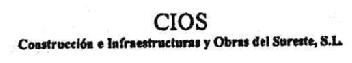 Imagen de CIOS CONSTRUCCION E INFRAESTRUCTURAS Y OBRAS DEL SURESTE, S.L