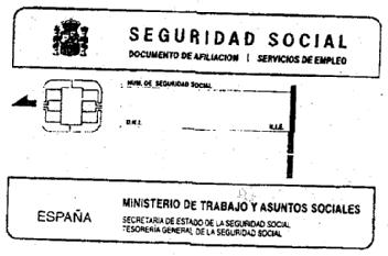 Imagen de SEGURIDAD SOCIAL MINISTERIO DE TRABAJO Y ASUNTOS SOCIALES SECRETARIA DE ESTADO DE LA SEGURIDAD SOCIAL TESORERIA GENERAL DE LA SEGURIDAD SOCIAL
