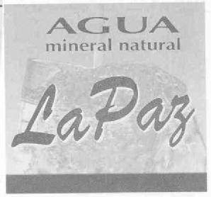 Imagen de AGUA MINERAL NATURAL LA PAZ