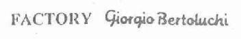 Imagen de FACTORY GIORGIO BERTOLUCHI