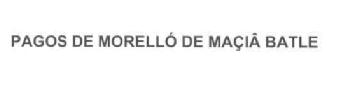 Imagen de PAGOS DE MORELLO DE MAÇIA BATLE