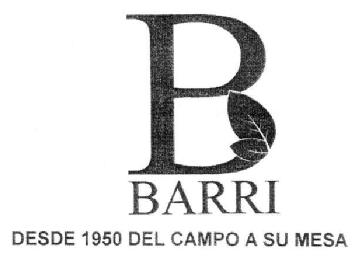 Imagen de B BARRI DESDE 1950 DEL CAMPO A SU MESA