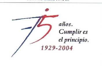 Imagen de 75 AÑOS. CUMPLIR ES EL PRINCIPIO. 1929-2004