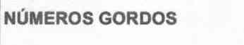 Imagen de NUMEROS GORDOS