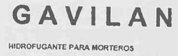 Imagen de GAVILAN HIDROFUGANTE PARA MORTEROS