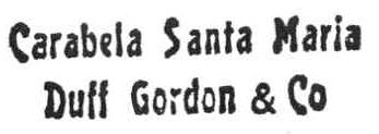 Imagen de CARABELA SANTA MARIA DUFF GORDON &CO