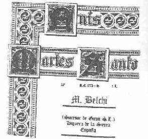 Imagen de ANIS MARTES SANTO M. BELCHI (SUCESOR DE GIRON S.L.) HIGUERA DE LA SIERRA ESPAÑA