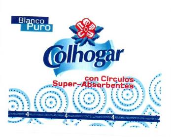 Imagen de BLANCO PURO COLHOGAR CON CIRCULOS SUPER-ABSORBENTES