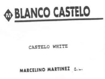 Imagen de M BLANCO CASTELO CASTELO WHITE MARCELINO MARTINEZ, S.L