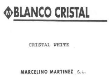 Imagen de M BLANCO CRISTAL CRISTAL WHITE MARCELINO MARTINEZ, S.L