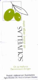 Imagen de SOLIVELLAS OLI DE MALLORCA DENOMINACIO D\'ORIGEN
