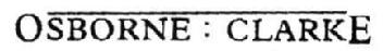 Imagen de OSBORNE: CLARKE
