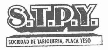 Imagen de S.T.P.Y. SOCIEDAD DE TABIQUERIA, PLACA YESO