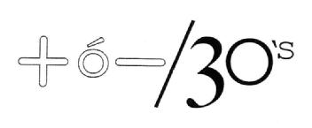 Imagen de + O -/30'S